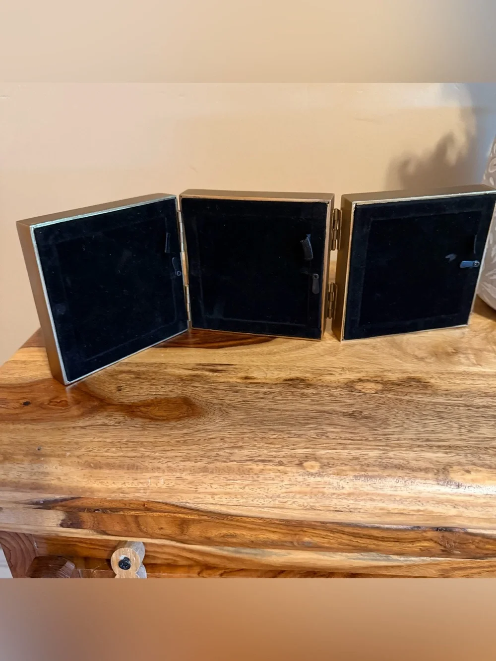Pottery Barn Stowe Foldable Frames. Brass Finish.  Brand New